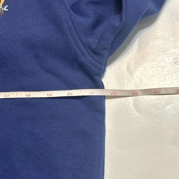 Scotch & Soda Hoodie Men’s Size Medium Floral Graphic Embroidered Navy Blue NWT - Picture 7 of 9